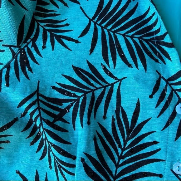 Vintage  Silk Land Pure Silk Sequins Blazer - Picture 10 of 14